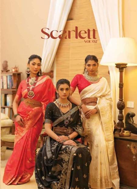 Scarlett Vol 2 By Kira Satin Silk Wedding Wear Saree Exporters In India